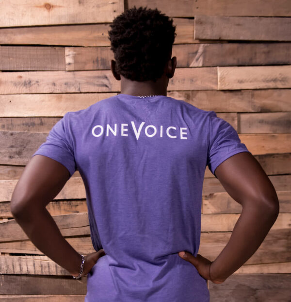 OneVoice Apparel- T- Shirt purple (Men, back)