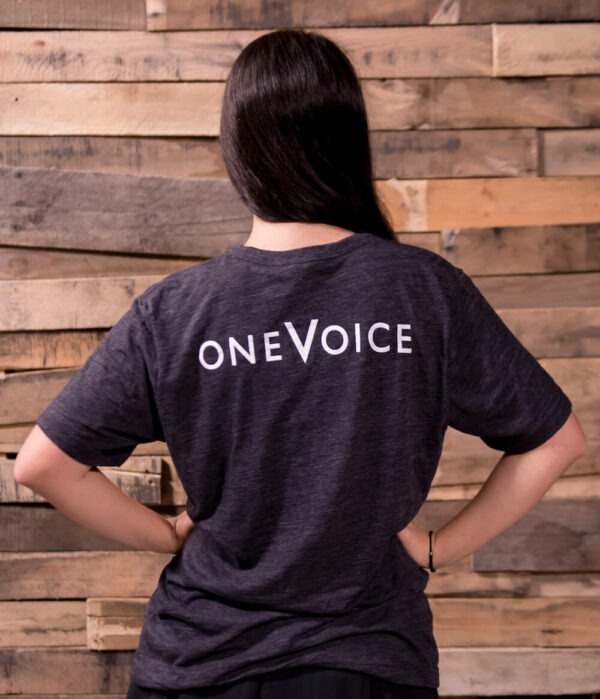 OneVoice Apparel- T- Shirt gray back (Women)