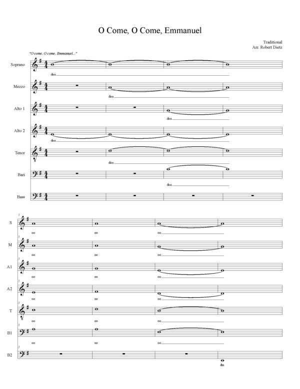 Emmanuel Music Sheet page 1