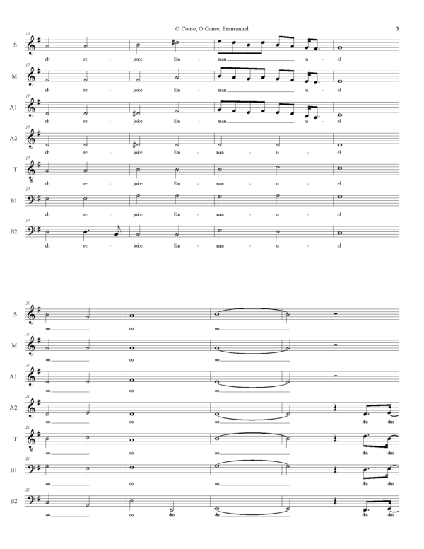 Emmanuel Music Sheet page 3