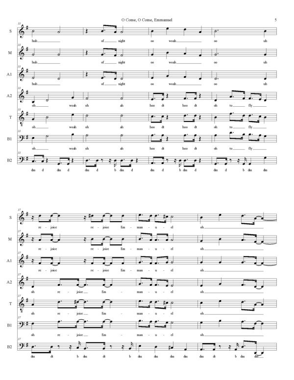 Emmanuel Music Sheet page 5